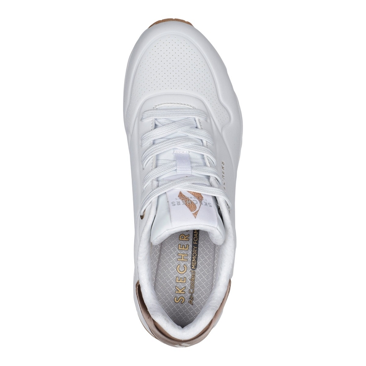 Skechers femme uno   golden air blanc2312202_4 sur voshoes.com