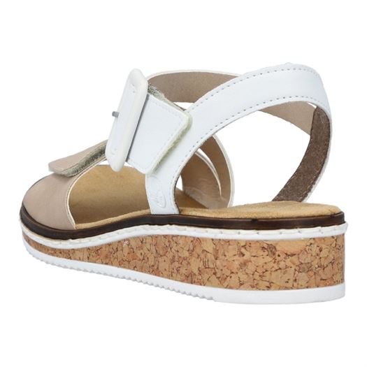 Rieker femme v3660 beige2321201_4 sur voshoes.com