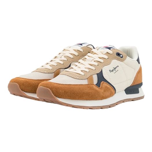 Pepe jeans homme brit mix m marron2331302_2 sur voshoes.com