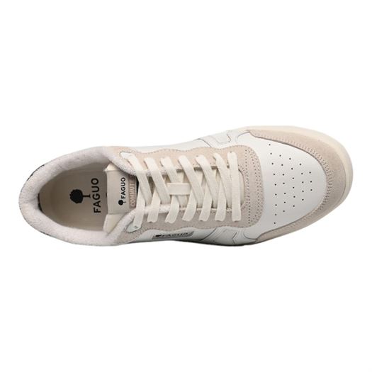 Faguo homme commute 1 baskets leather blanc2348301_4 sur voshoes.com