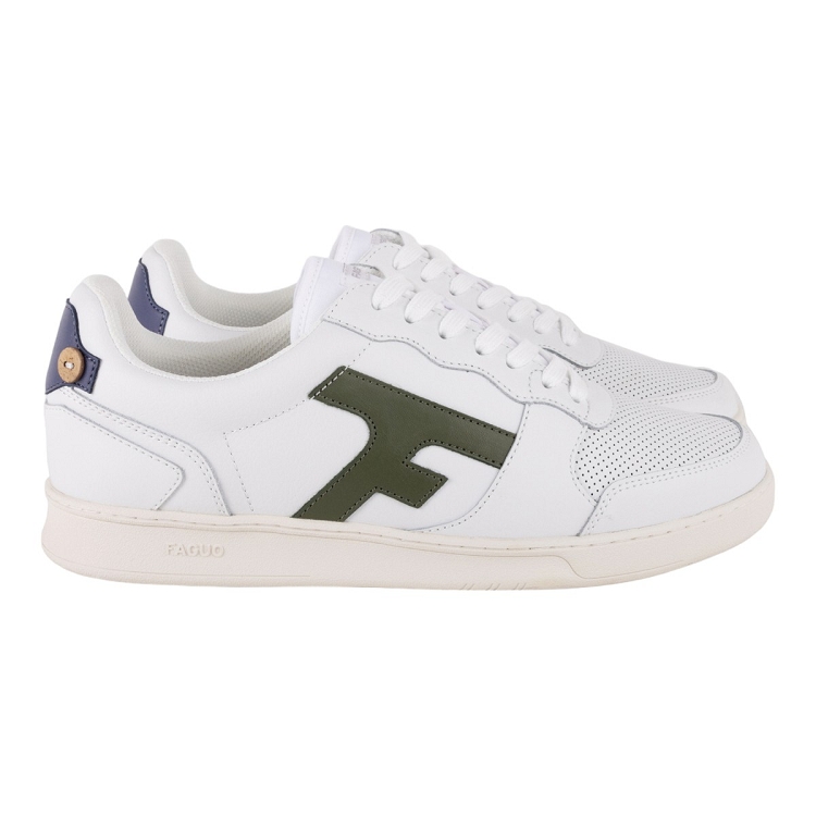 homme Faguo homme hazel baskets leather blanc