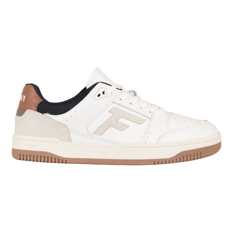 homme Faguo homme urban 1 baskets leather s blanc