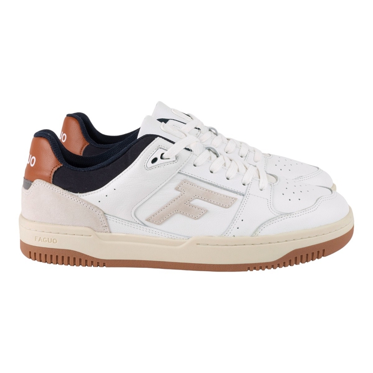 Faguo homme urban 1 baskets leather s blanc2349001_3 sur voshoes.com