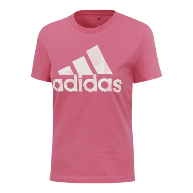 femme Adidas femme wms t shirt logo pulse rose