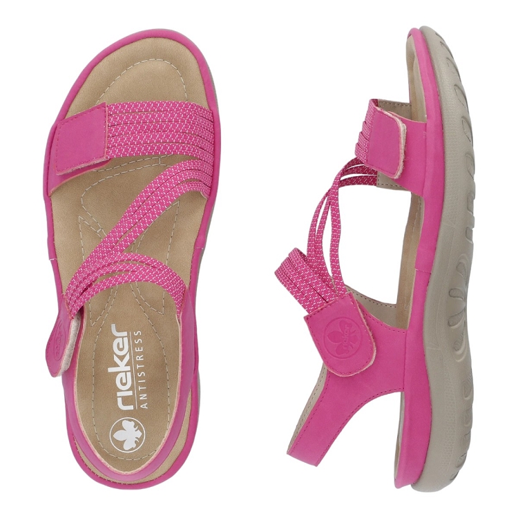 Rieker femme 64870 rose2366901_4 sur voshoes.com