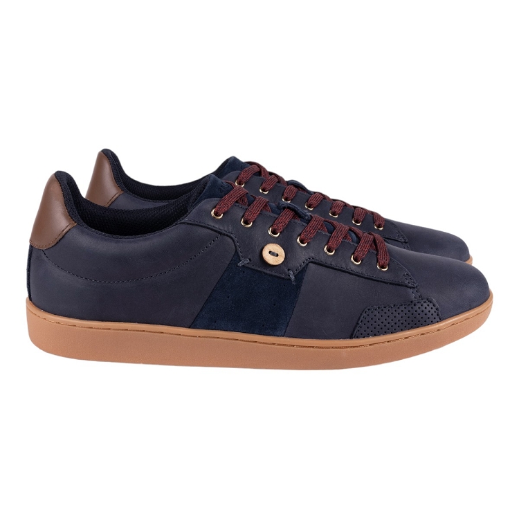 homme Faguo homme hosta leather suede bleu