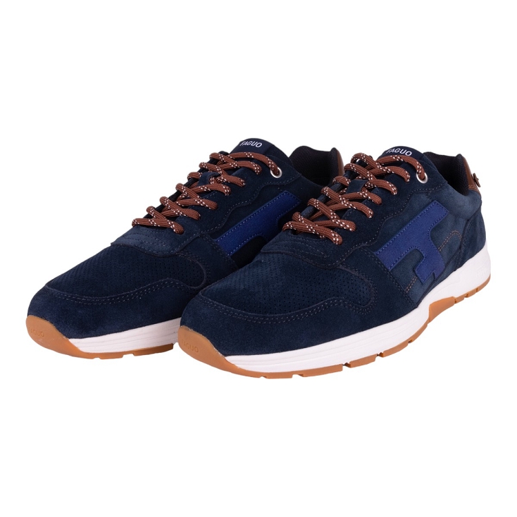 Faguo homme olive suede bleu2370501_2 sur voshoes.com