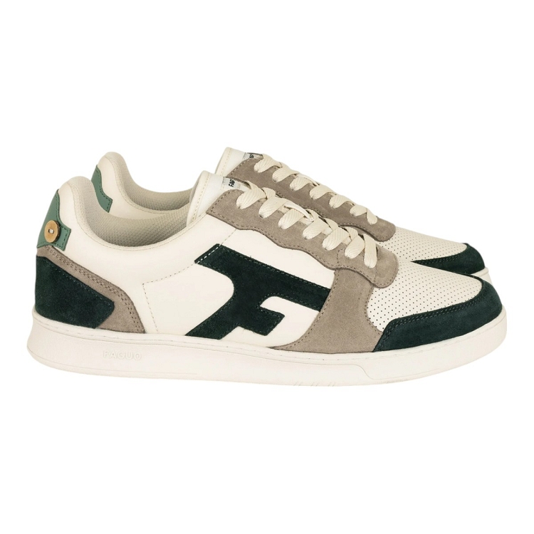 homme Faguo homme hazel leather sue blanc