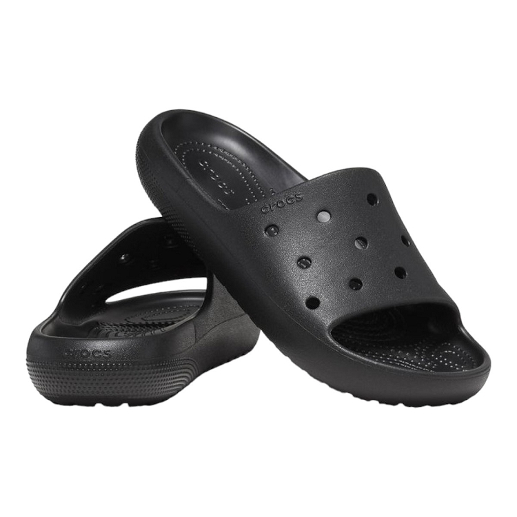 Crocs femme classic slide v2 blk noir2376301_3 sur voshoes.com