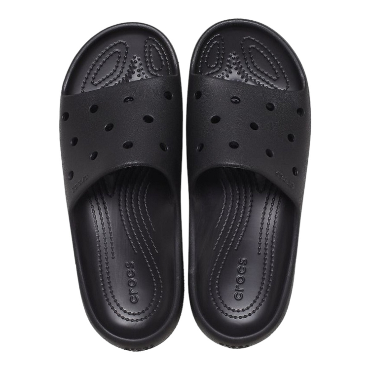 Crocs femme classic slide v2 blk noir2376301_4 sur voshoes.com