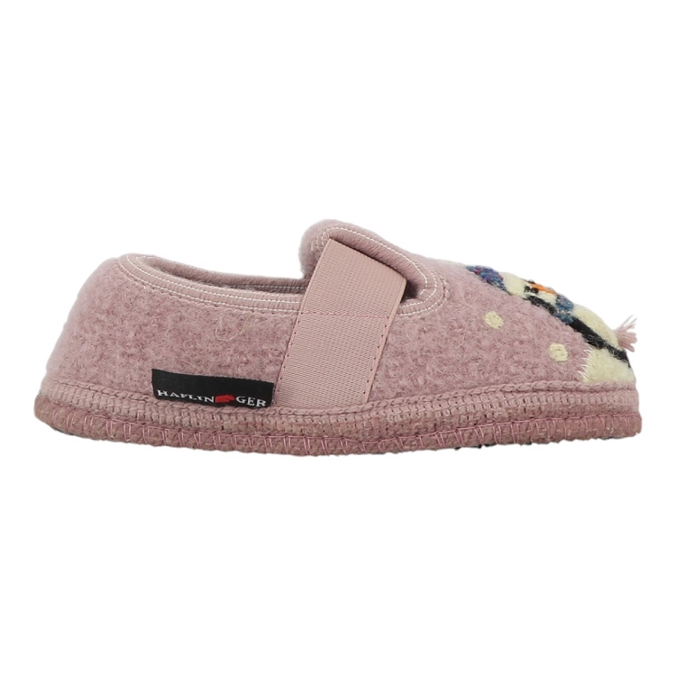 fille Haflinger fille slipper pingu rose