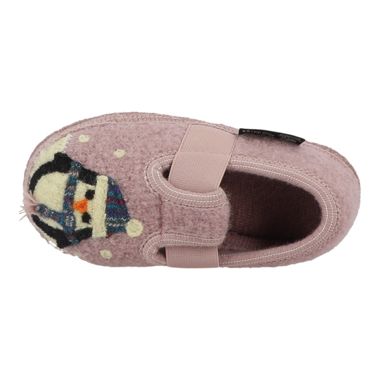Haflinger fille slipper pingu rose2526802_5 sur voshoes.com