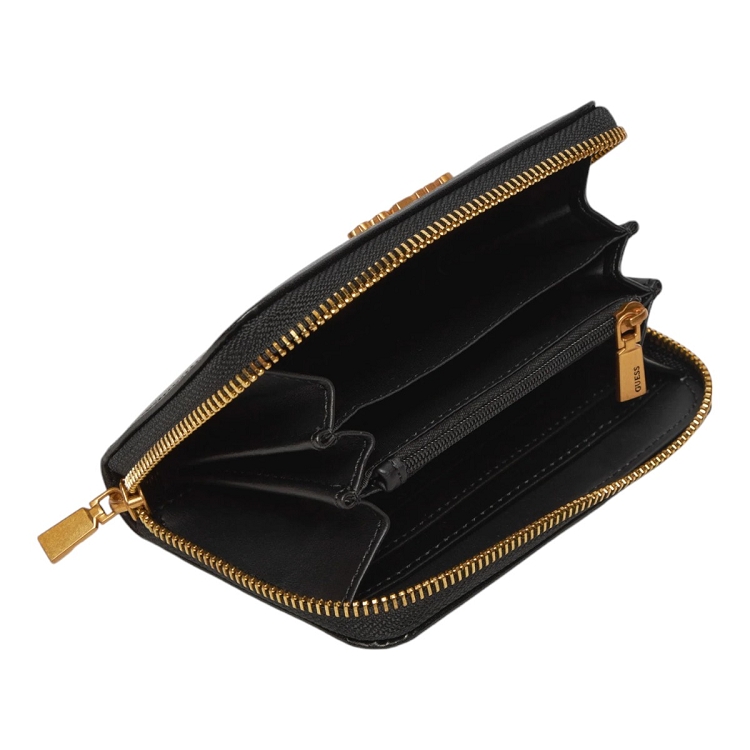 Guess femme laurel slg medium zip around noir2541801_3 sur voshoes.com
