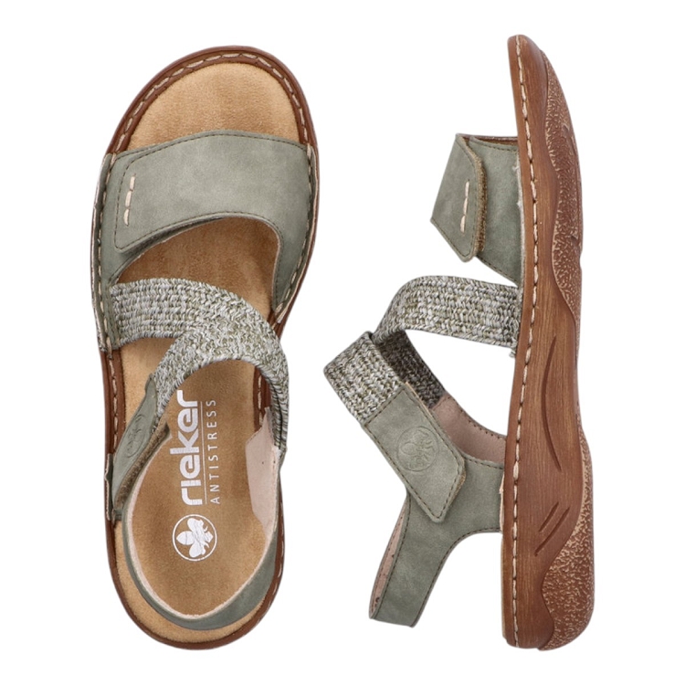 Rieker femme v2862 vert2588501_4 sur voshoes.com