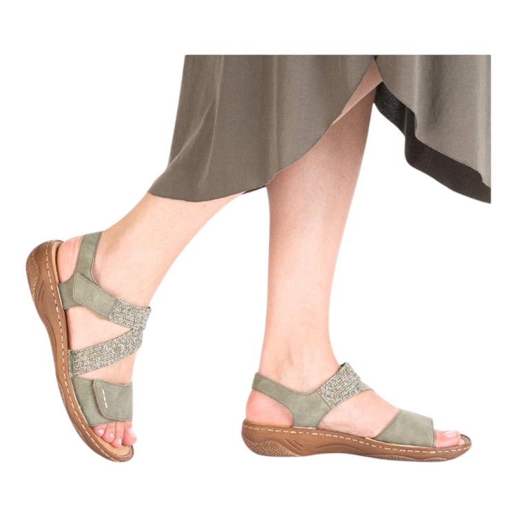 Rieker femme v2862 vert2588501_5 sur voshoes.com