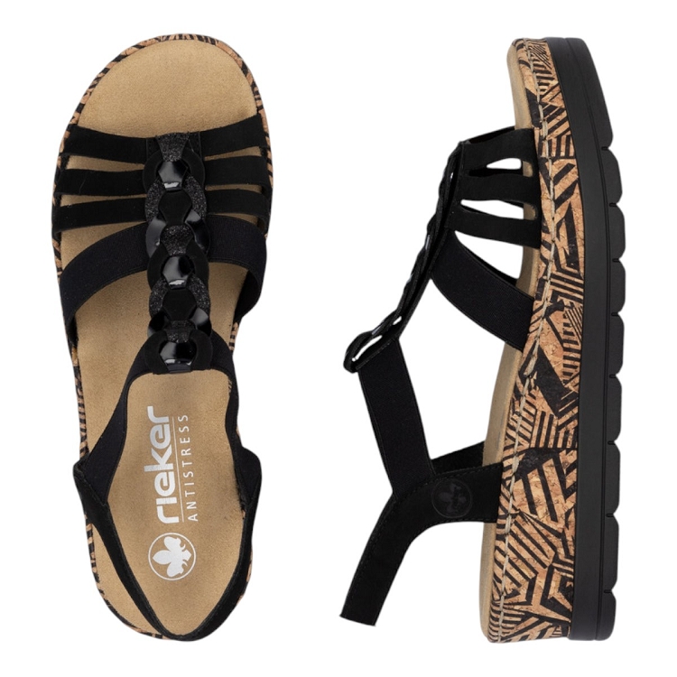 Rieker femme v3902 noir2588601_4 sur voshoes.com