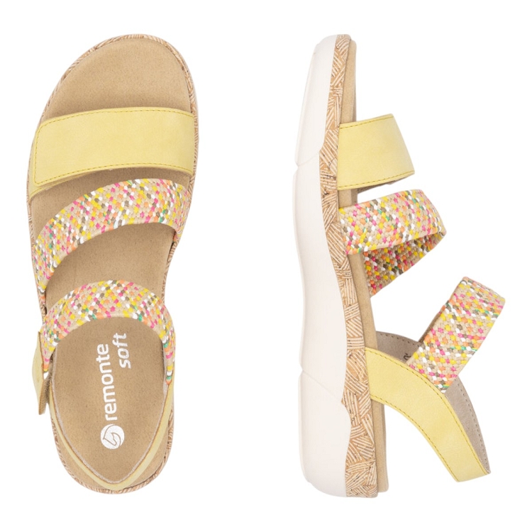 Remonte femme r6861 jaune2593604_4 sur voshoes.com