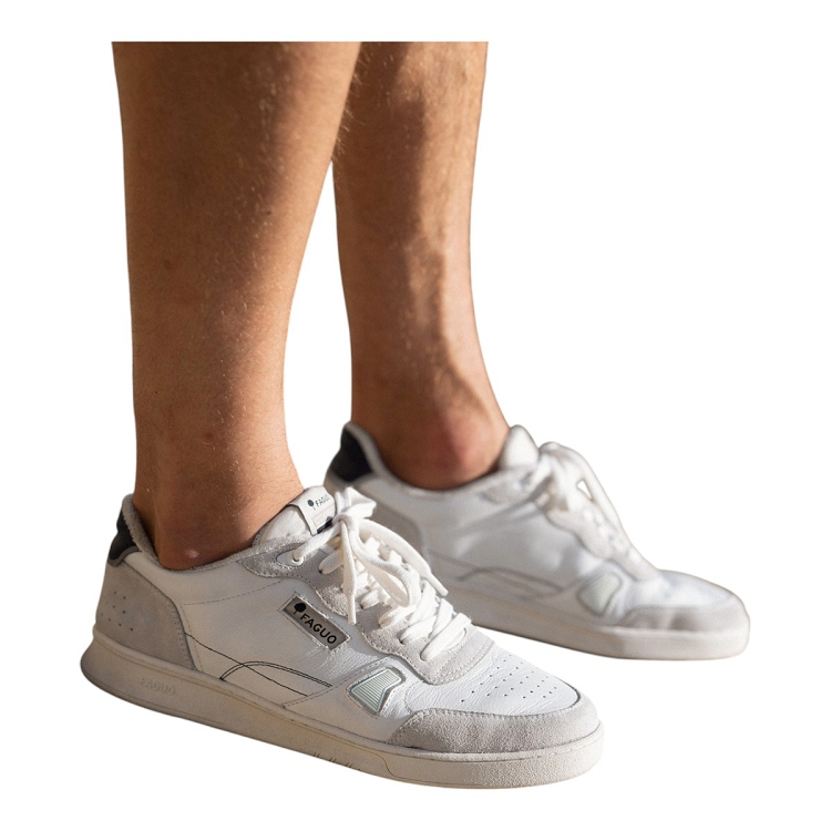 Faguo homme commute 1  leather sue blanc2632601_5 sur voshoes.com