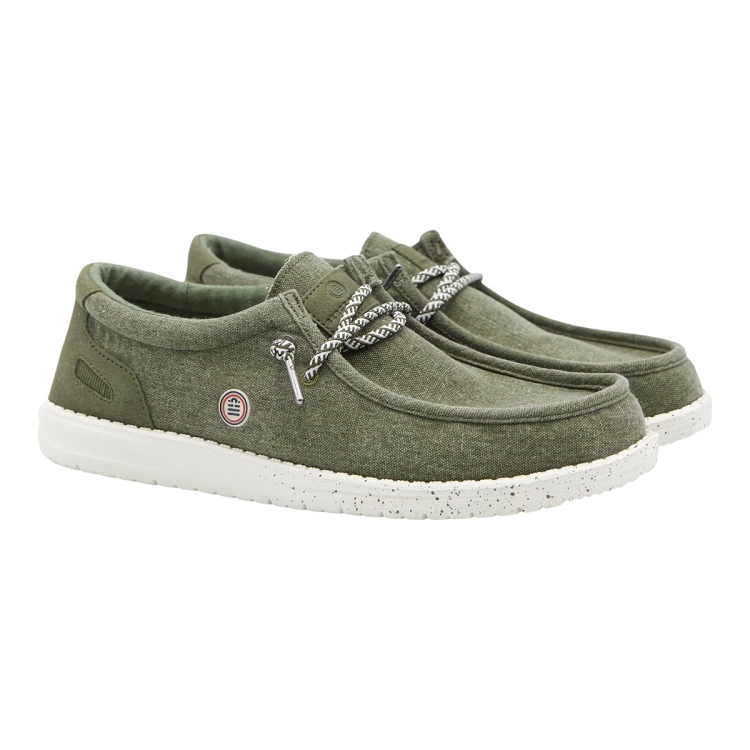Serge blanco homme saint jean canv vert2633203_2 sur voshoes.com