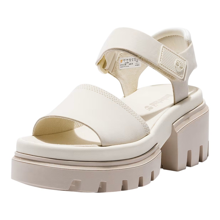 Timberland homme everleigh backstrap sandal blanc2640501_2 sur voshoes.com