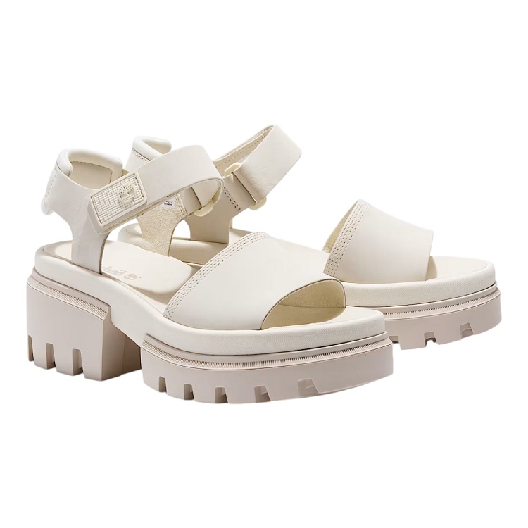 Timberland homme everleigh backstrap sandal blanc2640501_3 sur voshoes.com