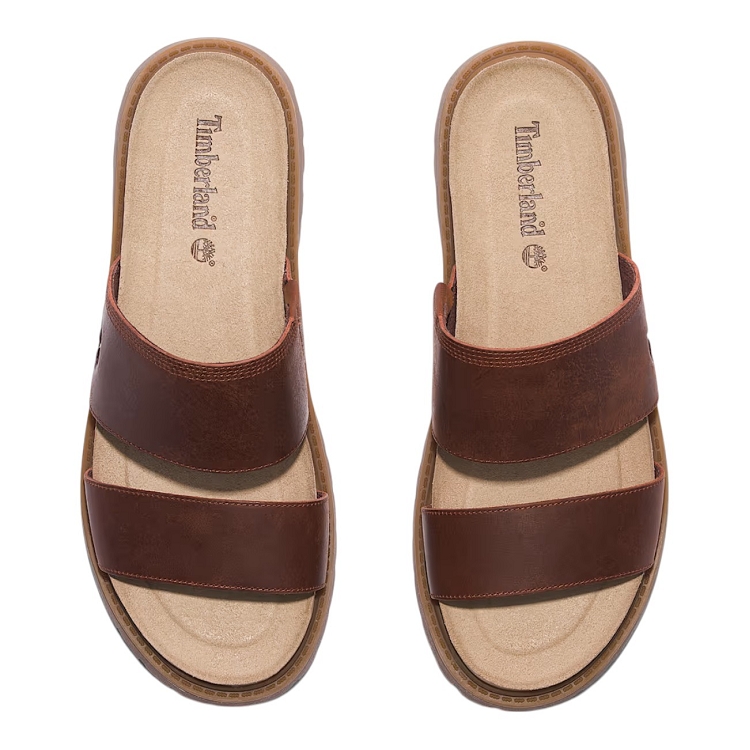Timberland femme clairemont way slide sandal marron2640601_5 sur voshoes.com