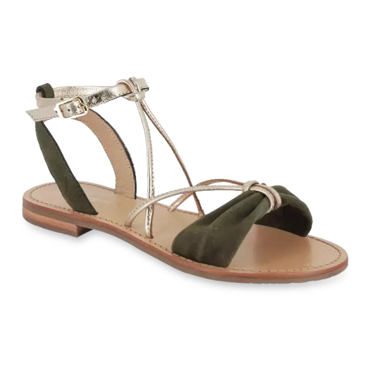 Les tropeziennes par m b femme hiromak suede vert2653101_2 sur voshoes.com