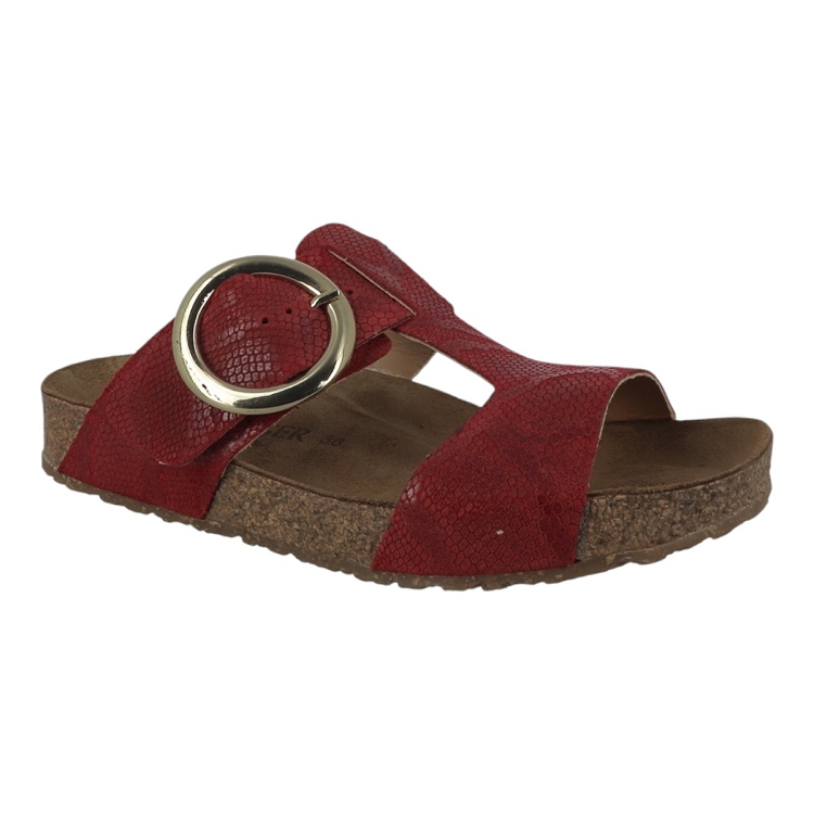 Haflinger femme round buckle mika rouge2662101_2 sur voshoes.com