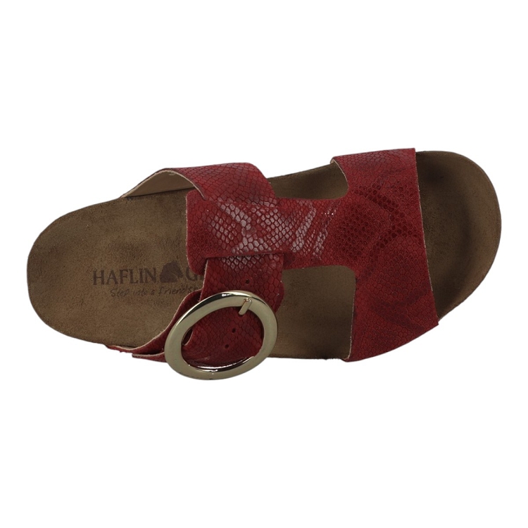 Haflinger femme round buckle mika rouge2662101_5 sur voshoes.com