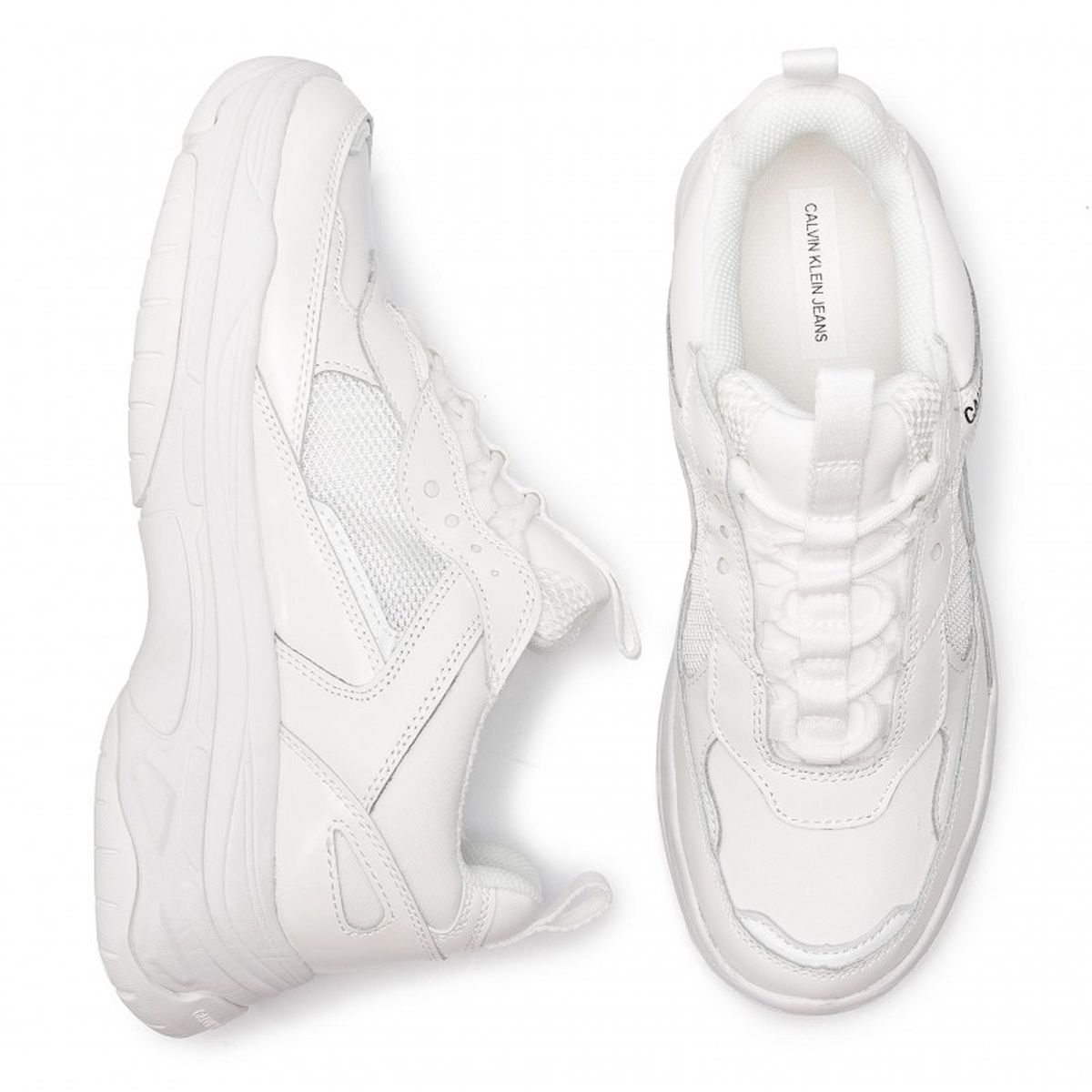 Baskets mode femme Calvin klein jeans maya blanc VoShoes