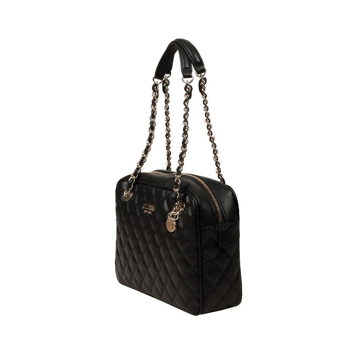Cabas et sac shopping femme Guess sweet candy shoulder bag noir VoShoes