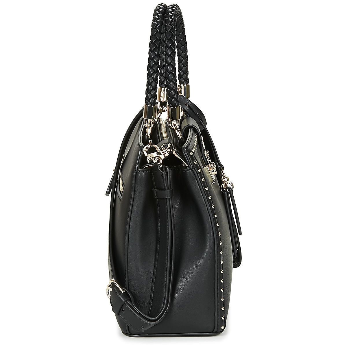 Cabas et sac shopping femme Guess stella luxury satchel noir VoShoes
