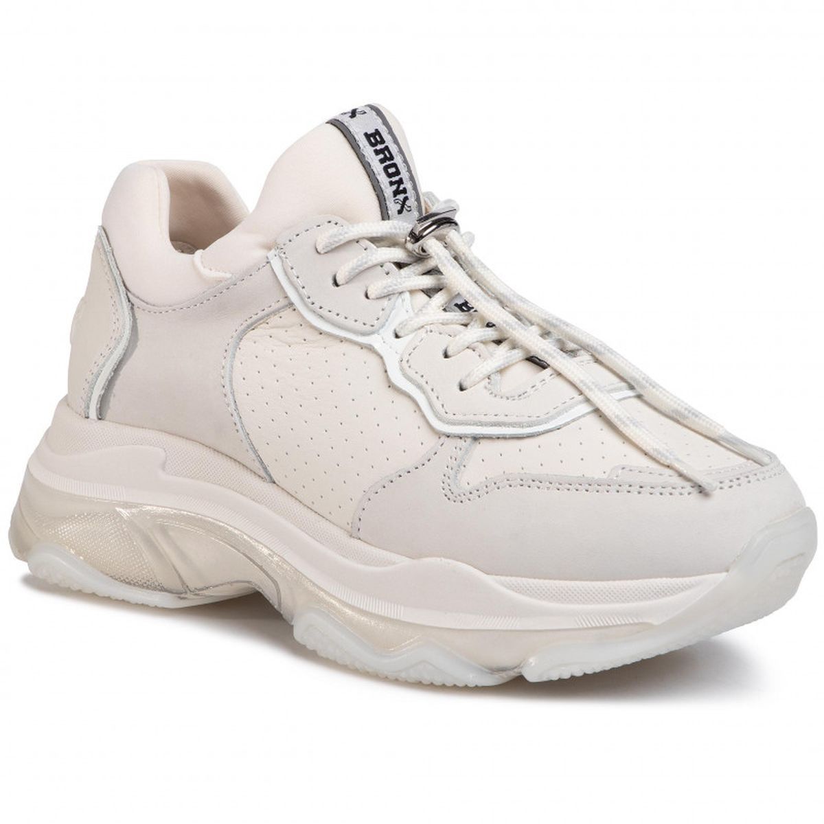 Baskets mode femme Bronx baisley blanc VoShoes