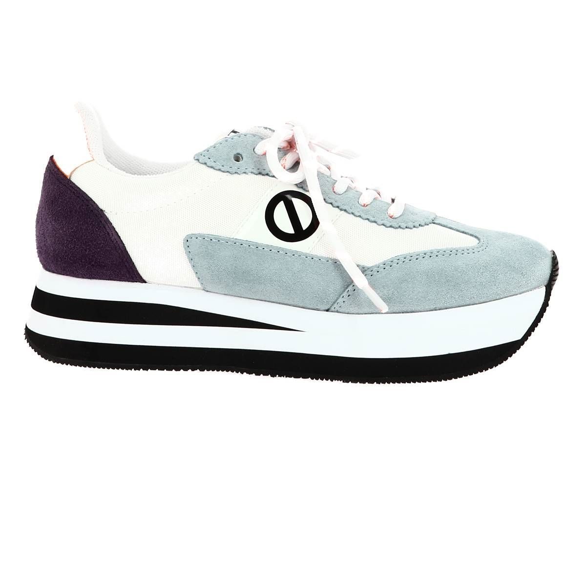 Baskets mode femme No name flex jogger suede bleu VoShoes