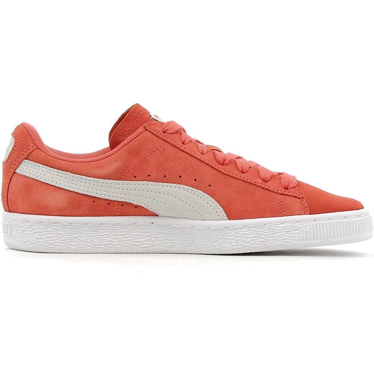Baskets mode femme Puma suede classic wns rouge VoShoes