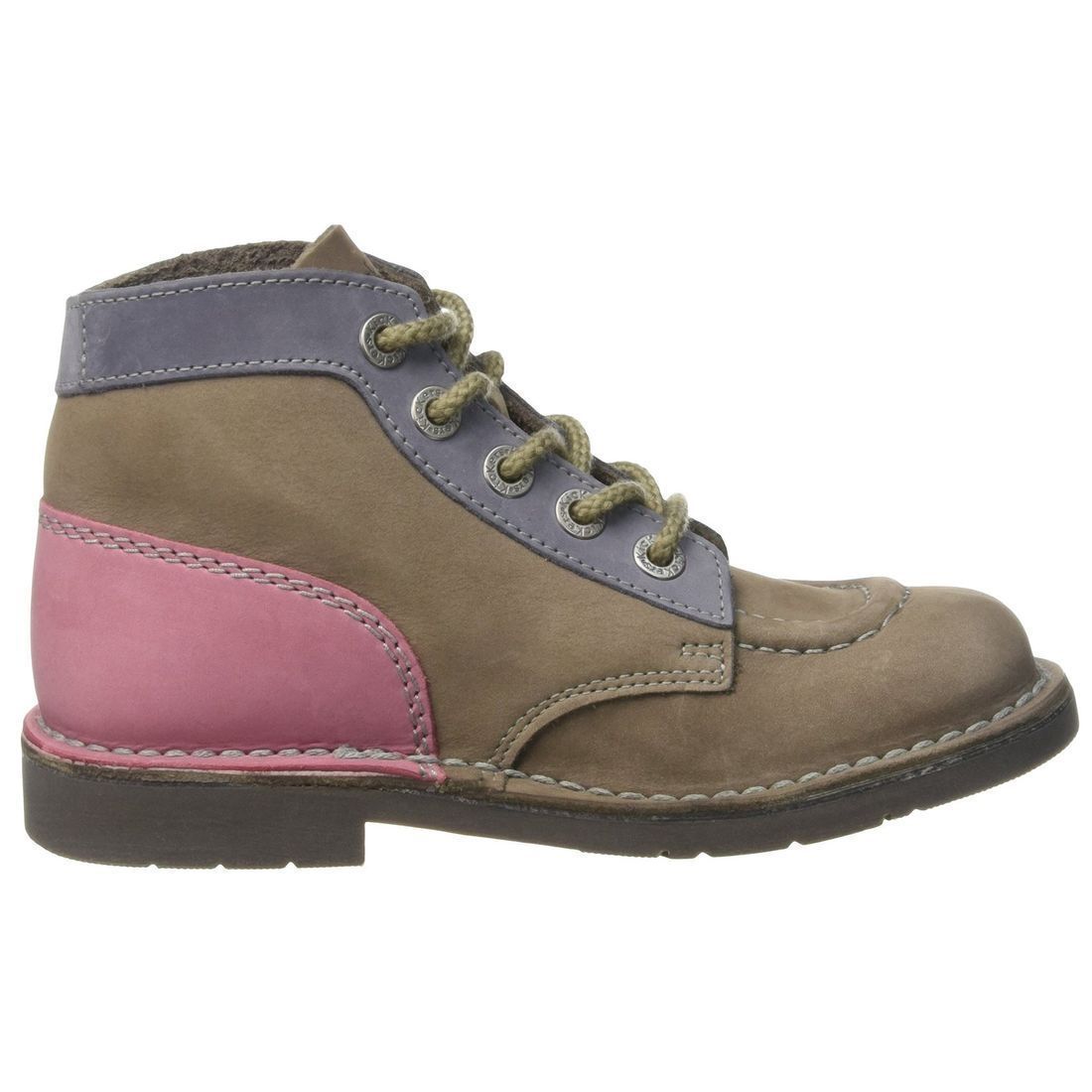 Bottines femme Kickers kick col gris VoShoes