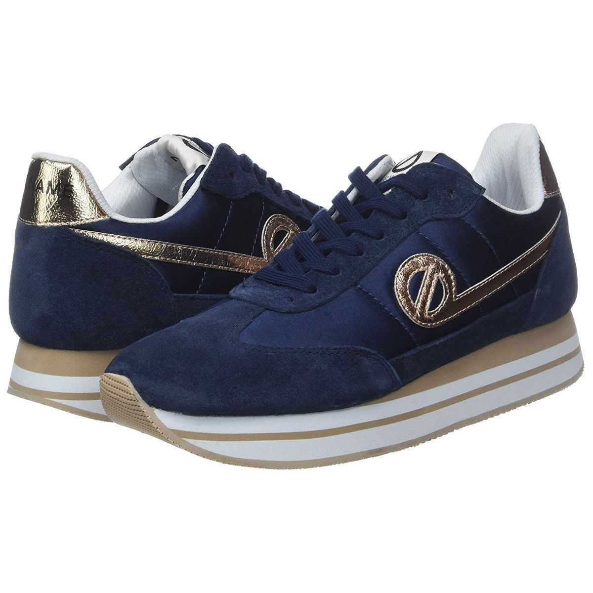 Baskets mode femme No name eden jogger beam bleu VoShoes