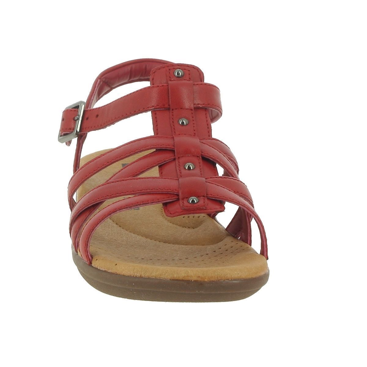 Sandales femme Clarks manila bonita rouge VoShoes