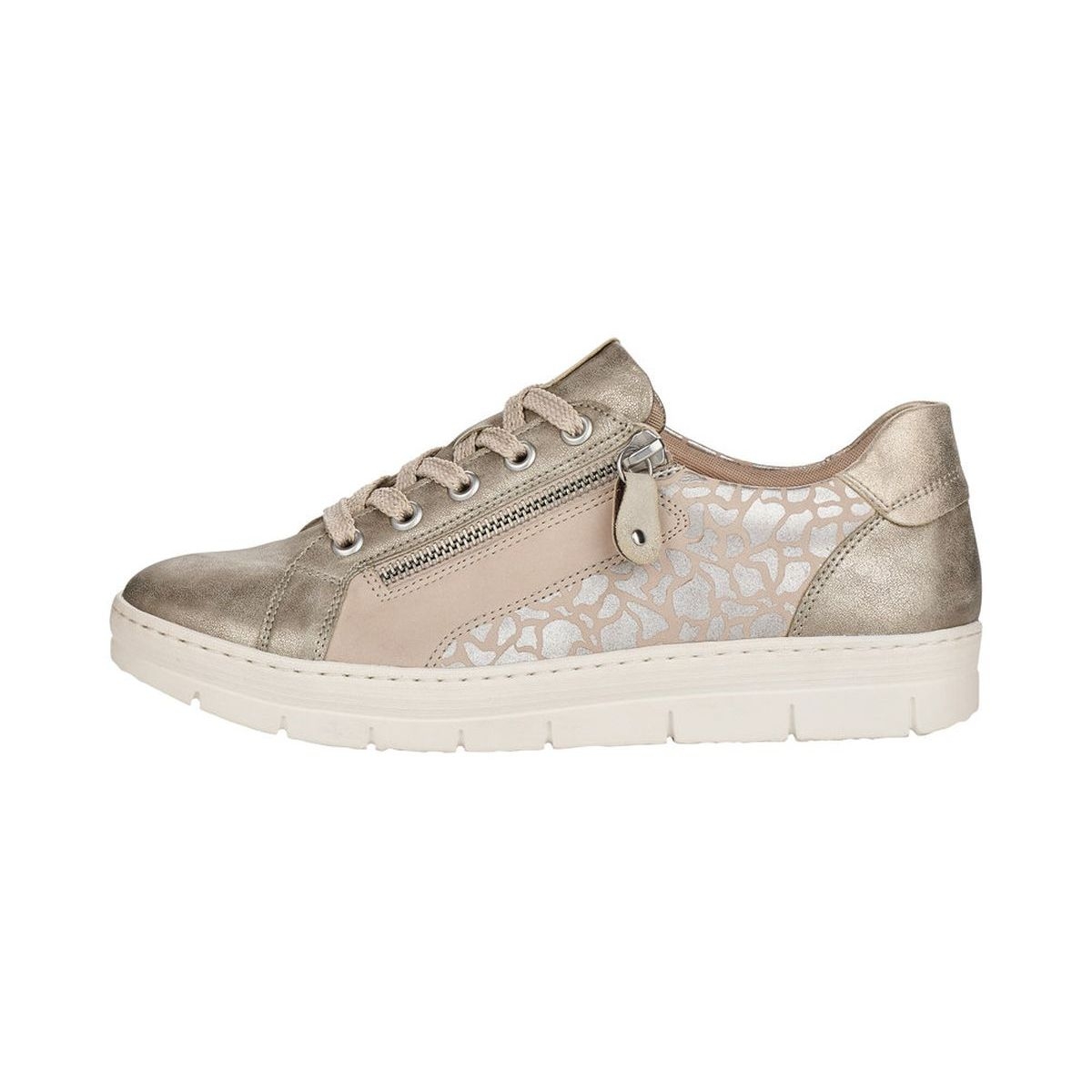 Baskets mode femme Remonte d5821 beige