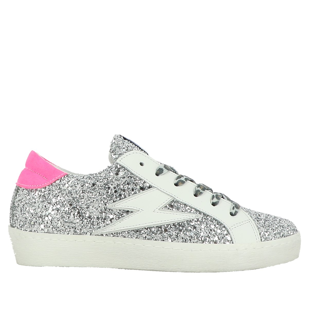 Baskets mode femme Semerdjian catri argent VoShoes