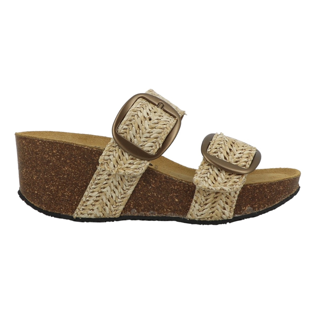 Mules femme Plakton so rock bi beige VoShoes