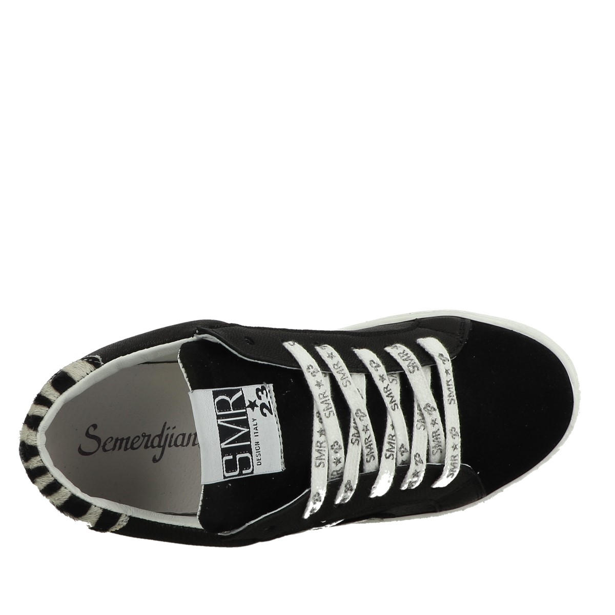 Baskets mode femme Semerdjian maya noir VoShoes